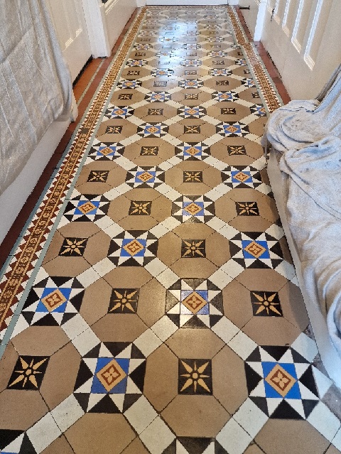 Victorian Hallway Floor After Repair and Renovation Gainsborough