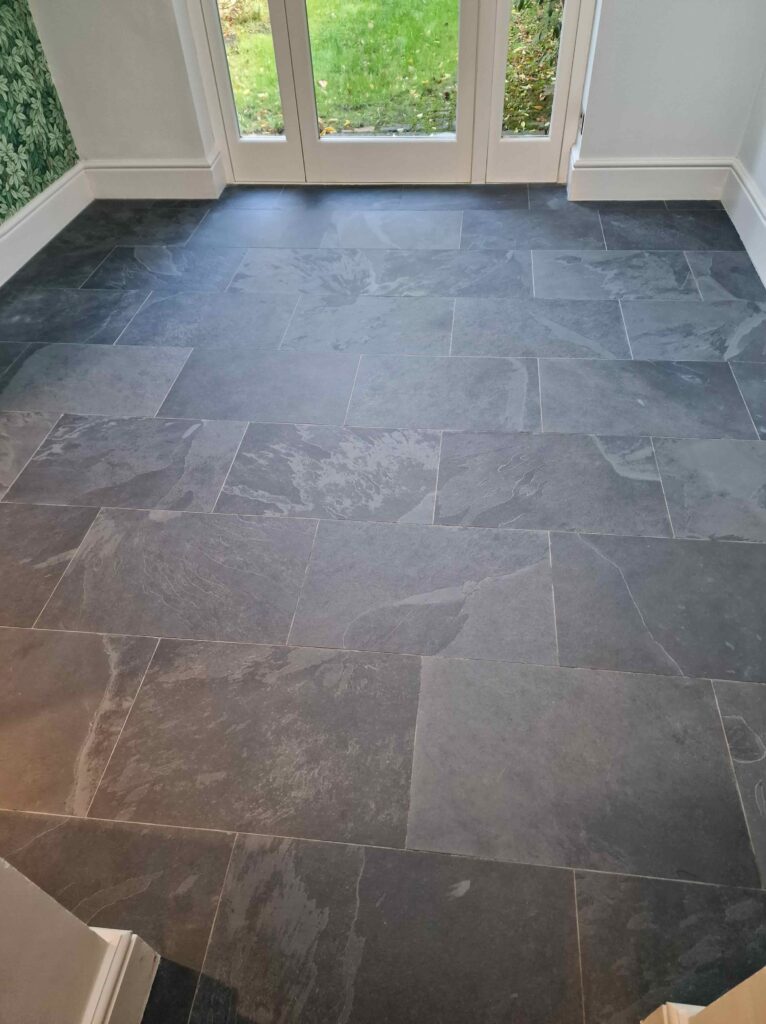 Slate Dining Room Floor Wragby After Cleaning