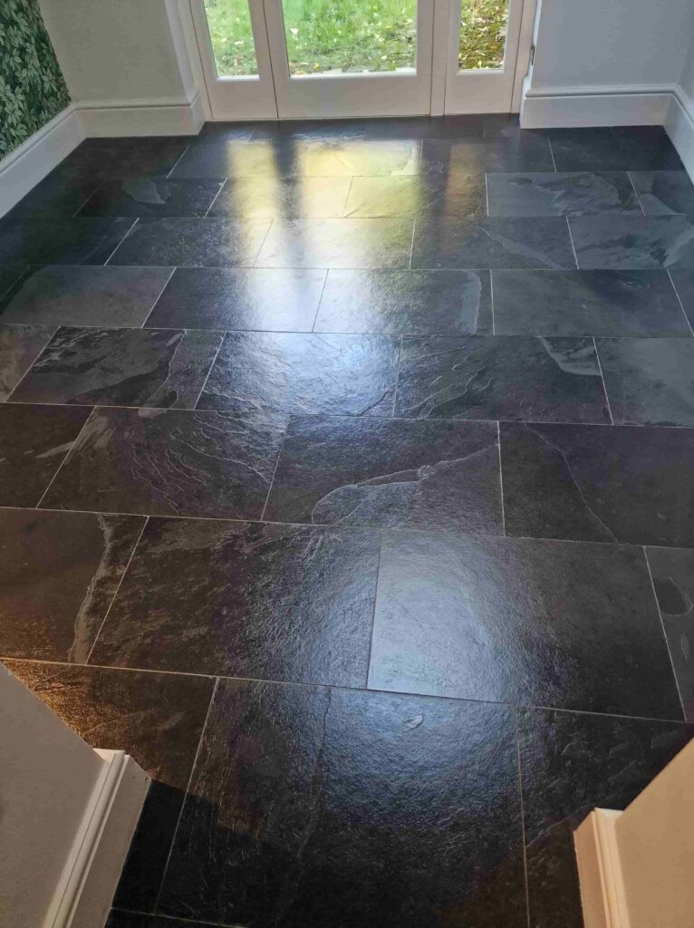 Slate Dining Room Floor Wragby After Sealing