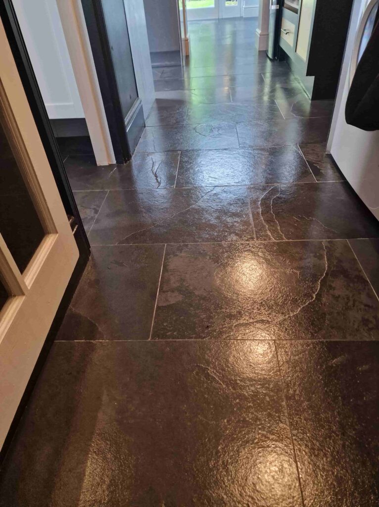 Slate Kitchen Floor Wragby After Renovation