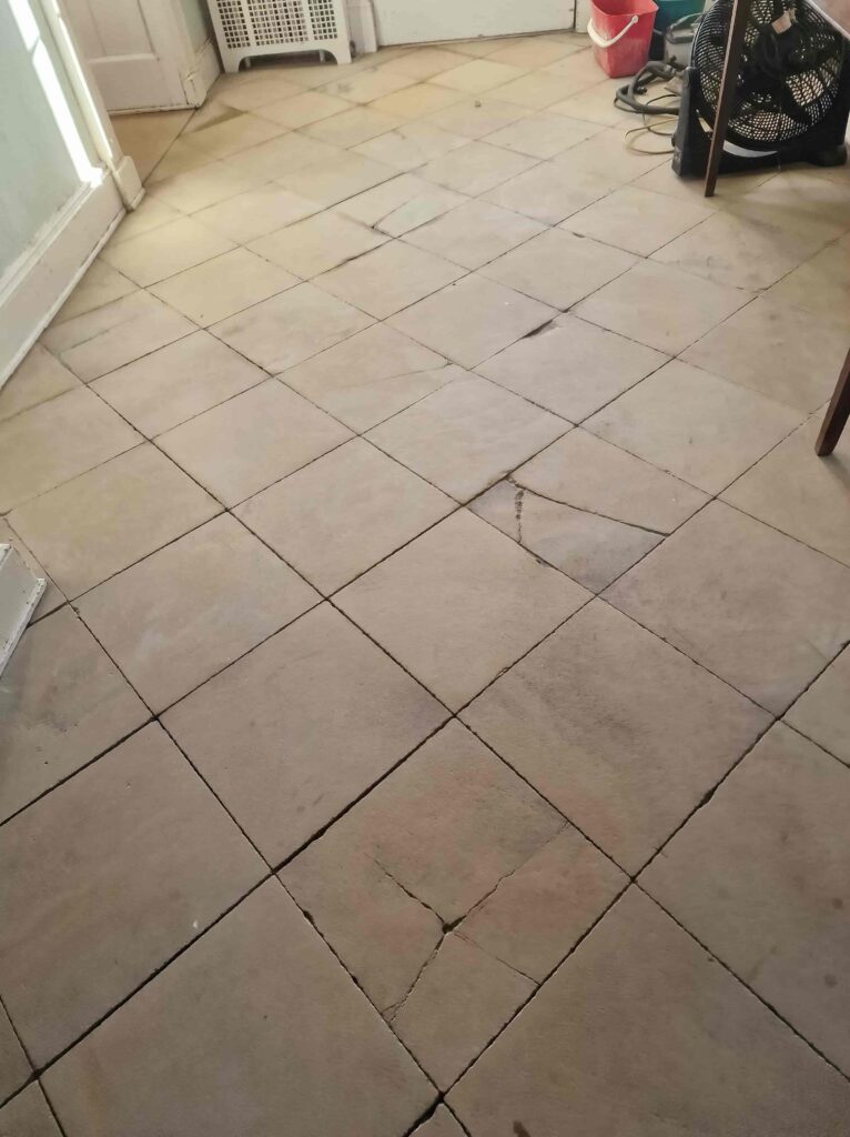 Sandstone Floor Tiles After Cleaning Gainsborough