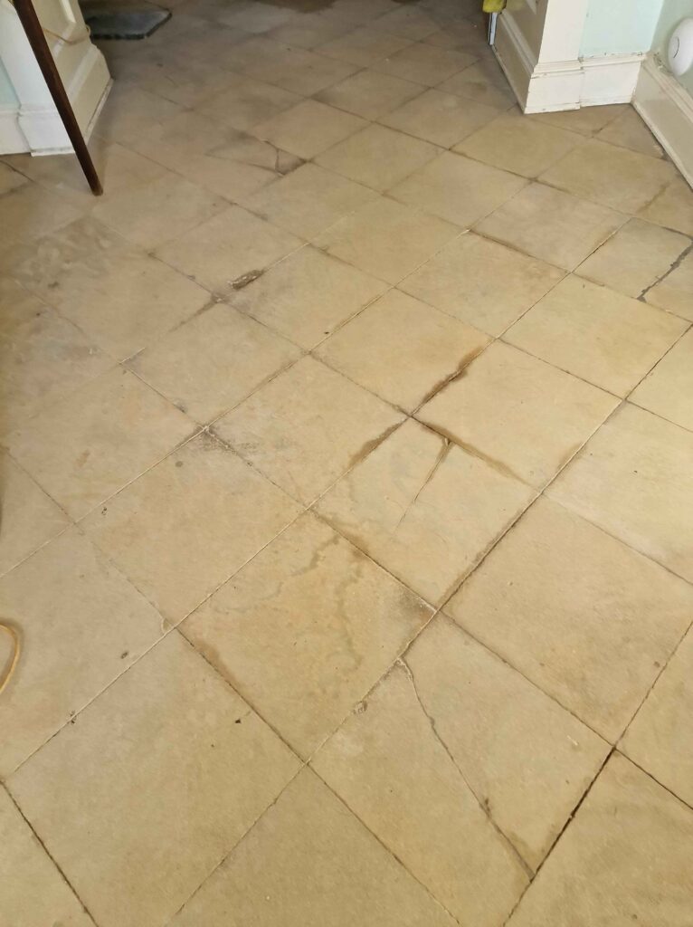 Sandstone Floor Tiles After Cleaning Gainsborough