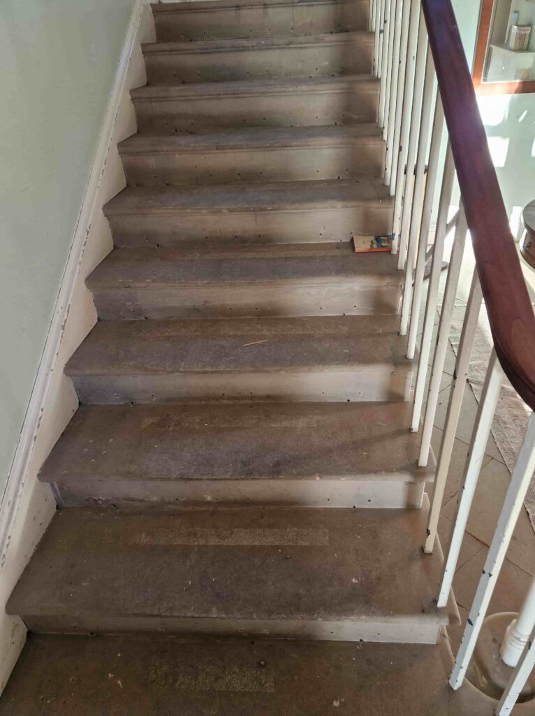 Sandstone Staircase Before Cleaning Gainsborough