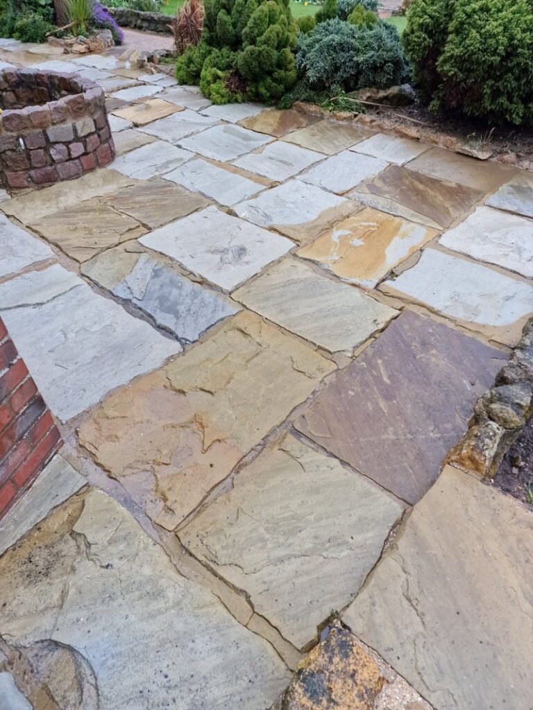 Sandstone Patio After Cleaning Caistor