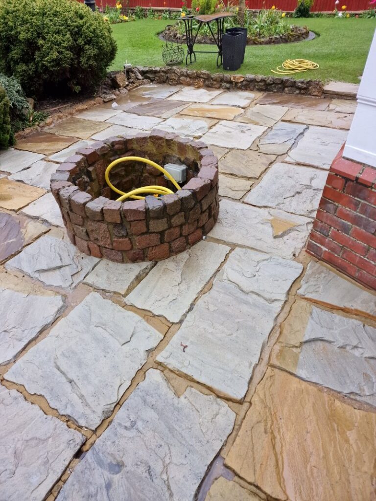 Sandstone Patio After Cleaning Caistor